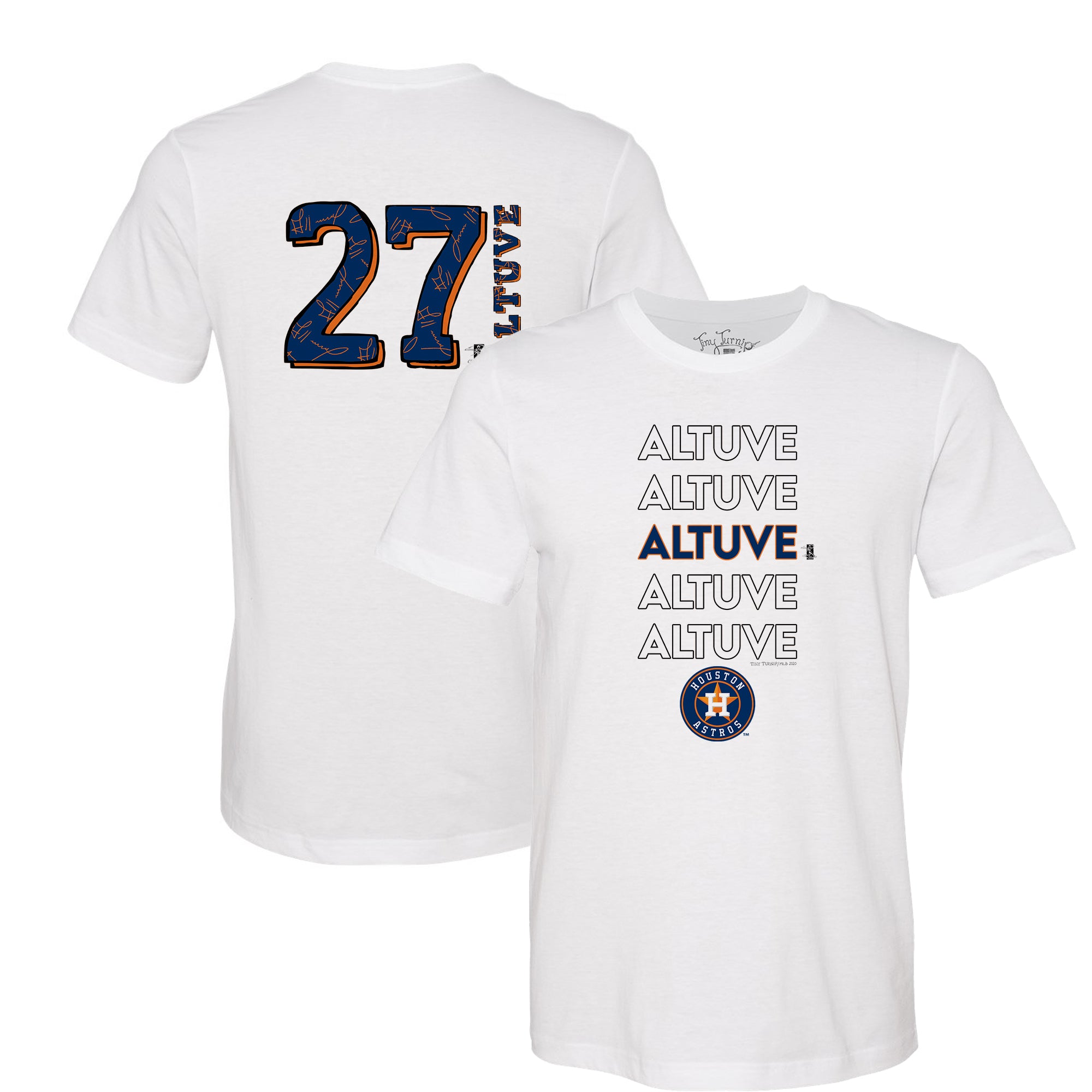 Lids Houston Astros Tiny Turnip Women's I Love Dad T-Shirt - Navy