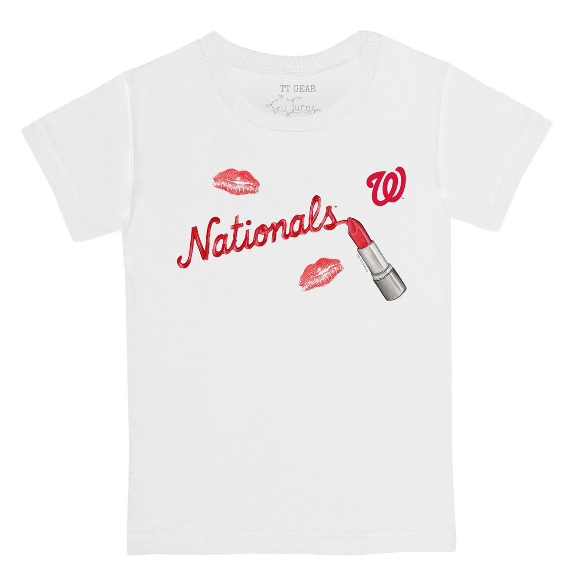 Washington Nationals Lipstick Kid's Tee Shirt - Tiny Turnip