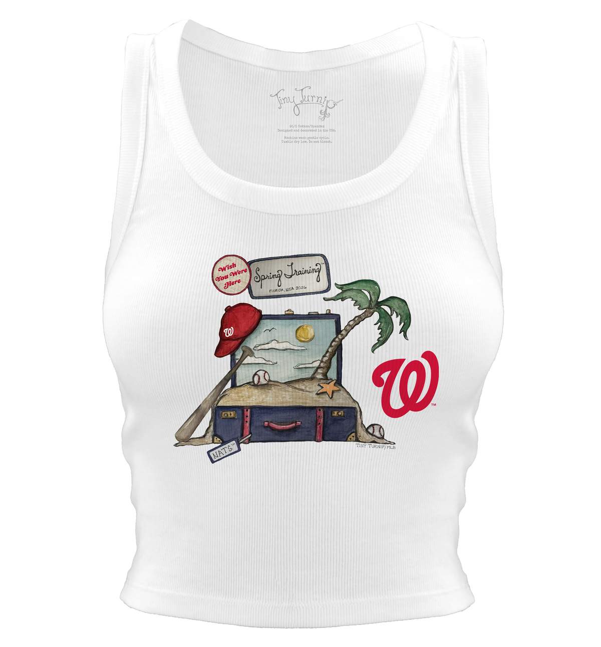 Washington Nationals Spring Training 2026 Crop Tank - Tiny Turnip