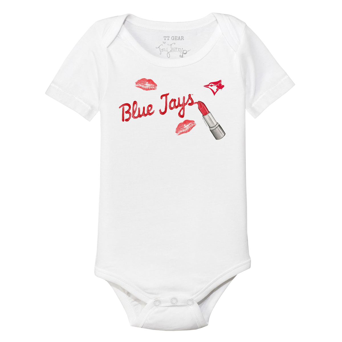 Toronto Blue Jays Lipstick Short Sleeve Snapper - Tiny Turnip