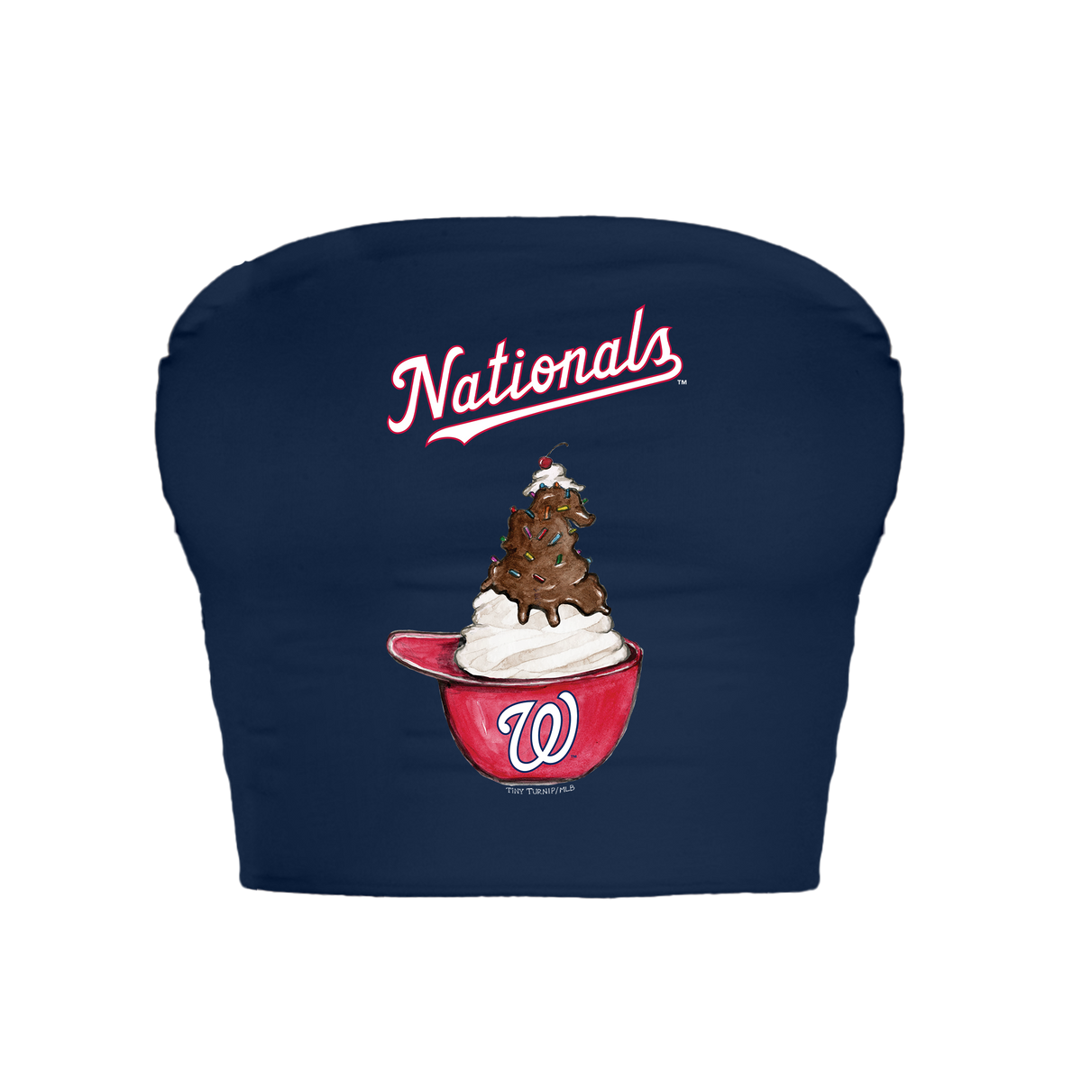 Washington Nationals Sundae Helmet Crop Tube Top