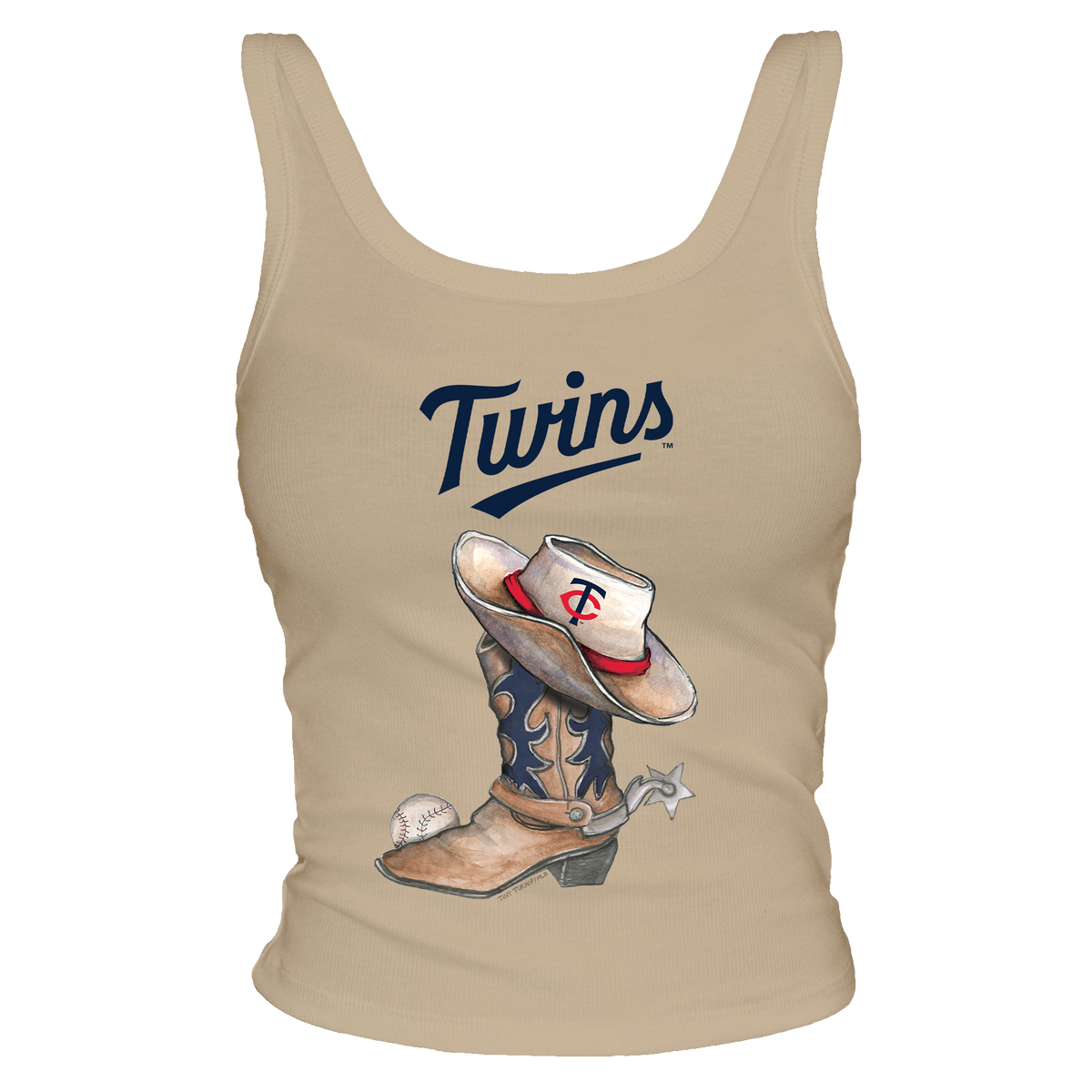 Minnesota Twins Cowboy Boot Ribbed Tank
