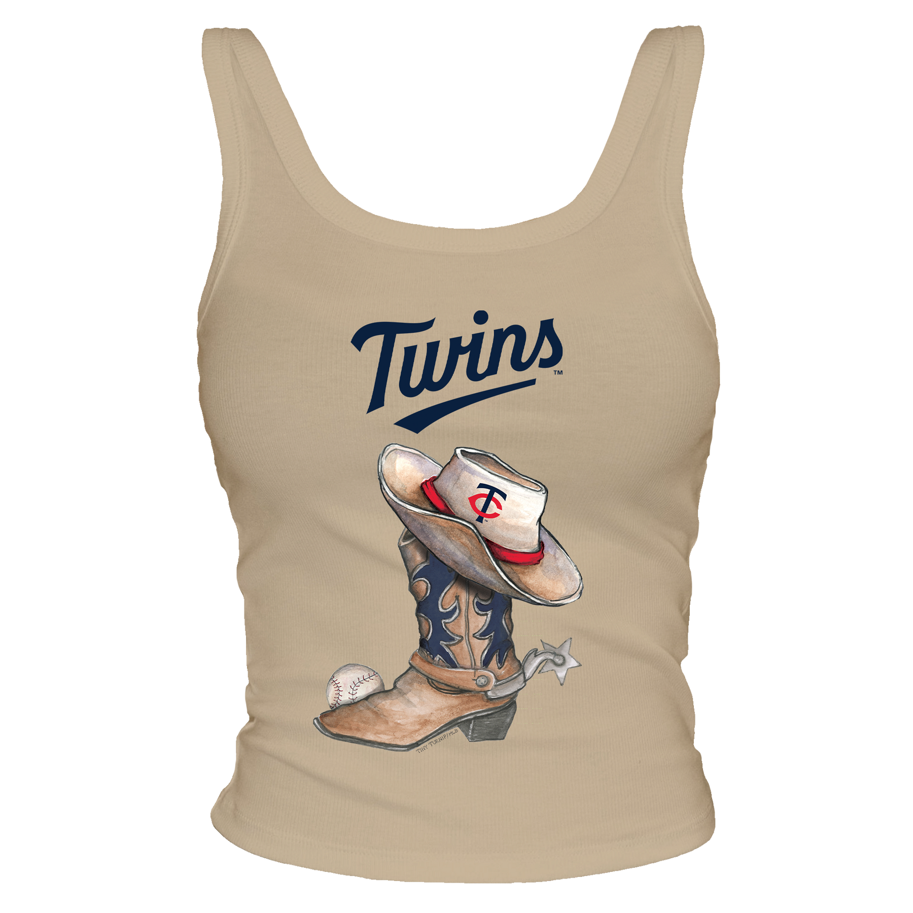 Minnesota Twins Cowboy Boot Ribbed Tank