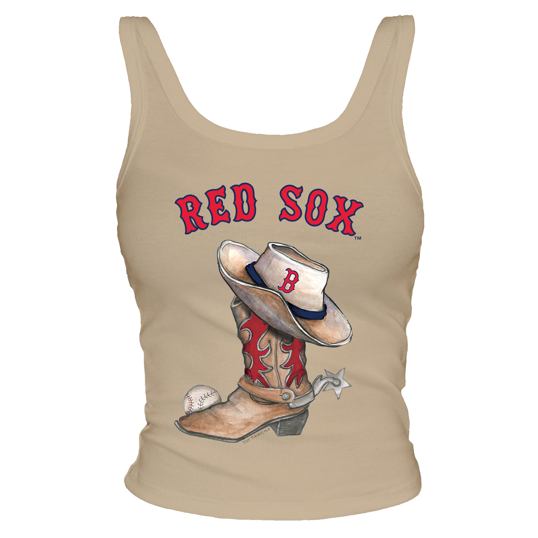 Boston Red Sox Cowboy Boot Ribbed Tank