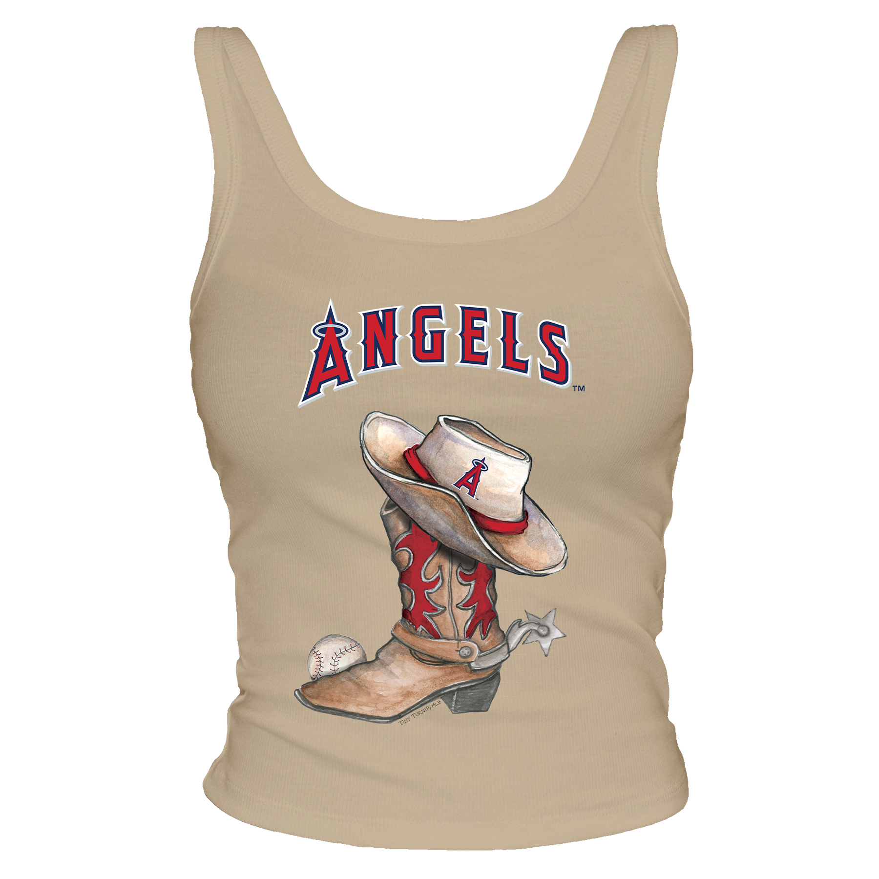 Los Angeles Angels Cowboy Boot Ribbed Tank