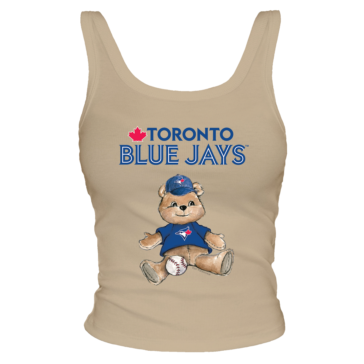 Toronto Blue Jays Teddy Ribbed Tank - Tiny Turnip