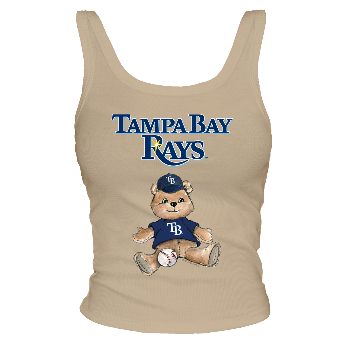 Tampa Bay Rays Teddy Ribbed Tank - Tiny Turnip