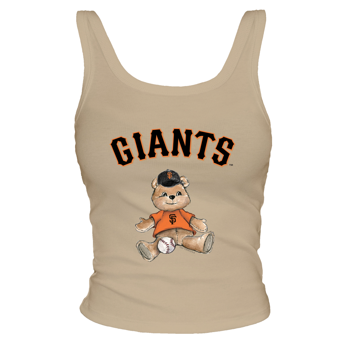 San Francisco Giants Teddy Ribbed Tank - Tiny Turnip