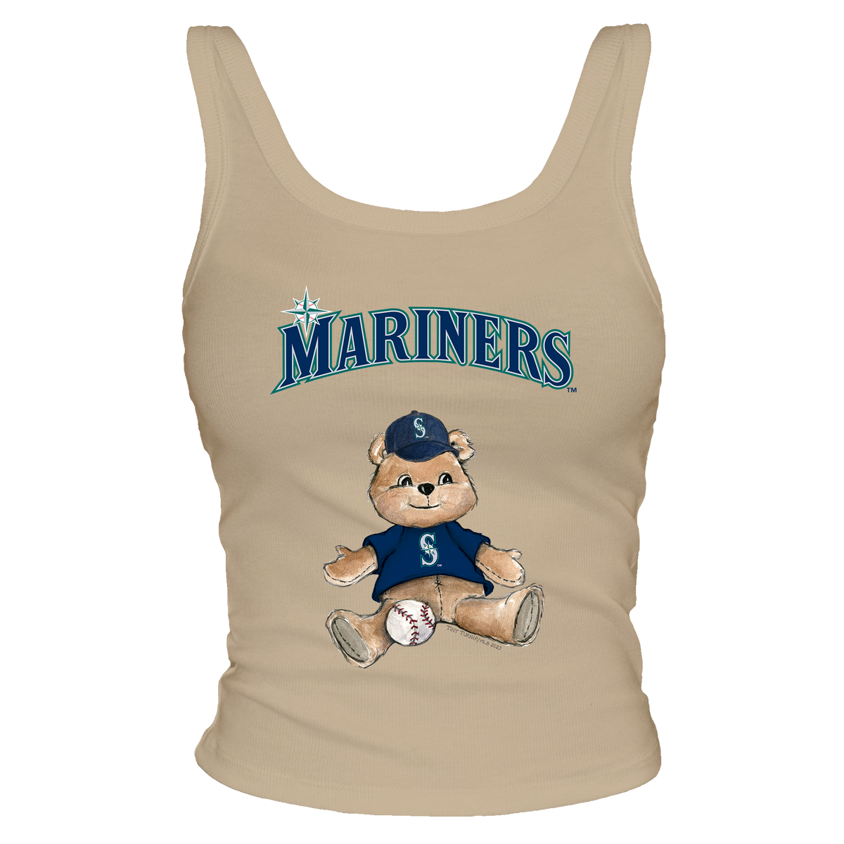 Seattle Mariners Teddy Ribbed Tank - Tiny Turnip