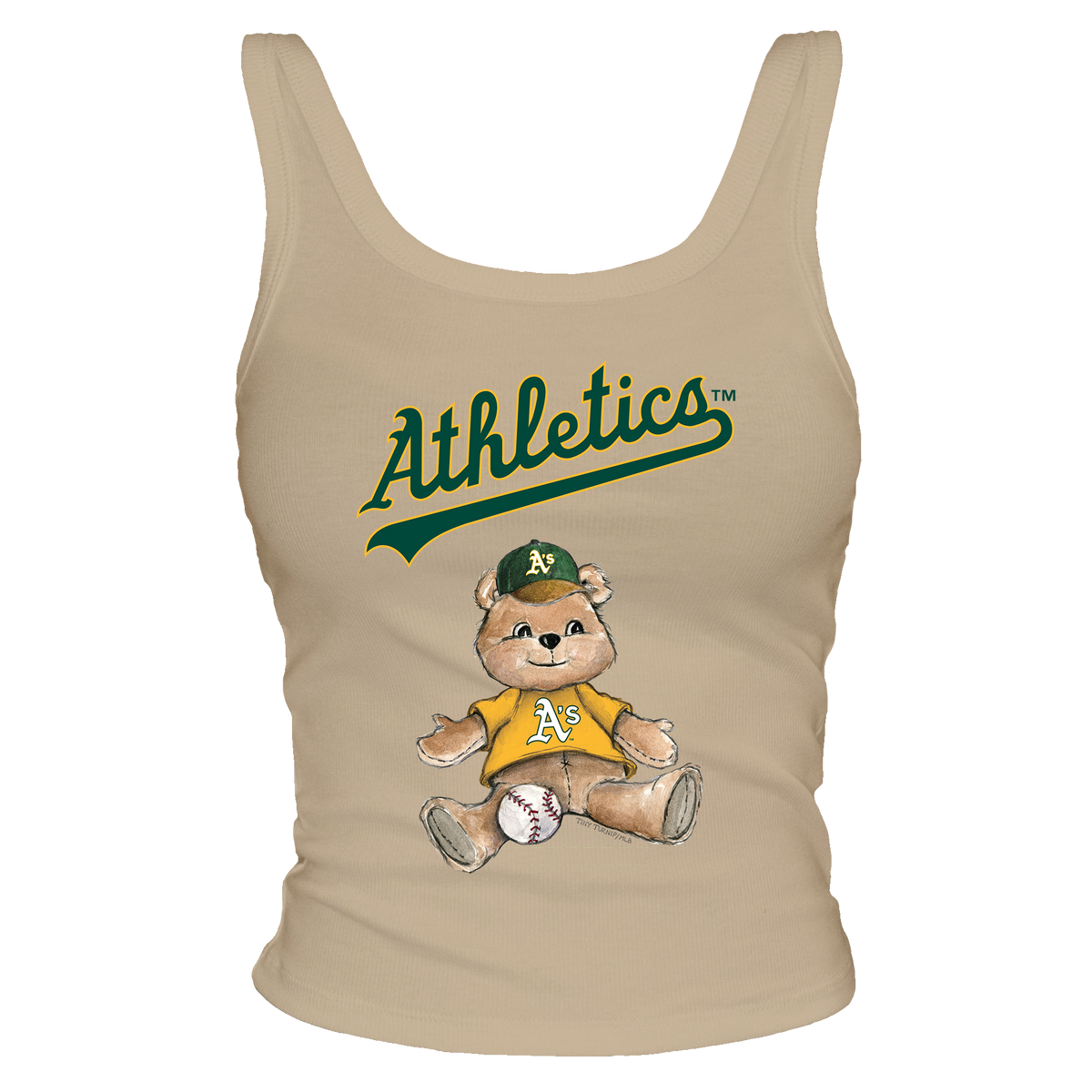 Oakland Athletics Teddy Ribbed Tank - Tiny Turnip