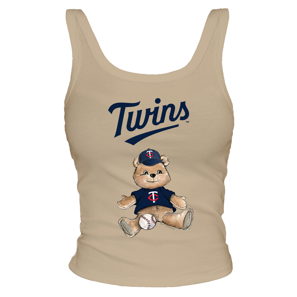 Minnesota Twins Teddy Ribbed Tank - Tiny Turnip