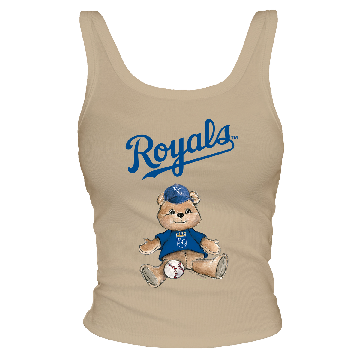 Kansas City Royals Teddy Ribbed Tank - Tiny Turnip