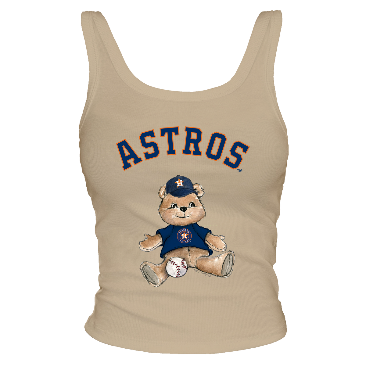 Houston Astros Teddy Ribbed Tank