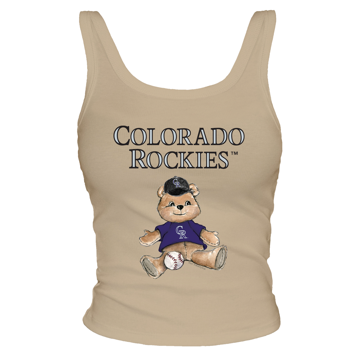 Colorado Rockies Teddy Ribbed Tank - Tiny Turnip