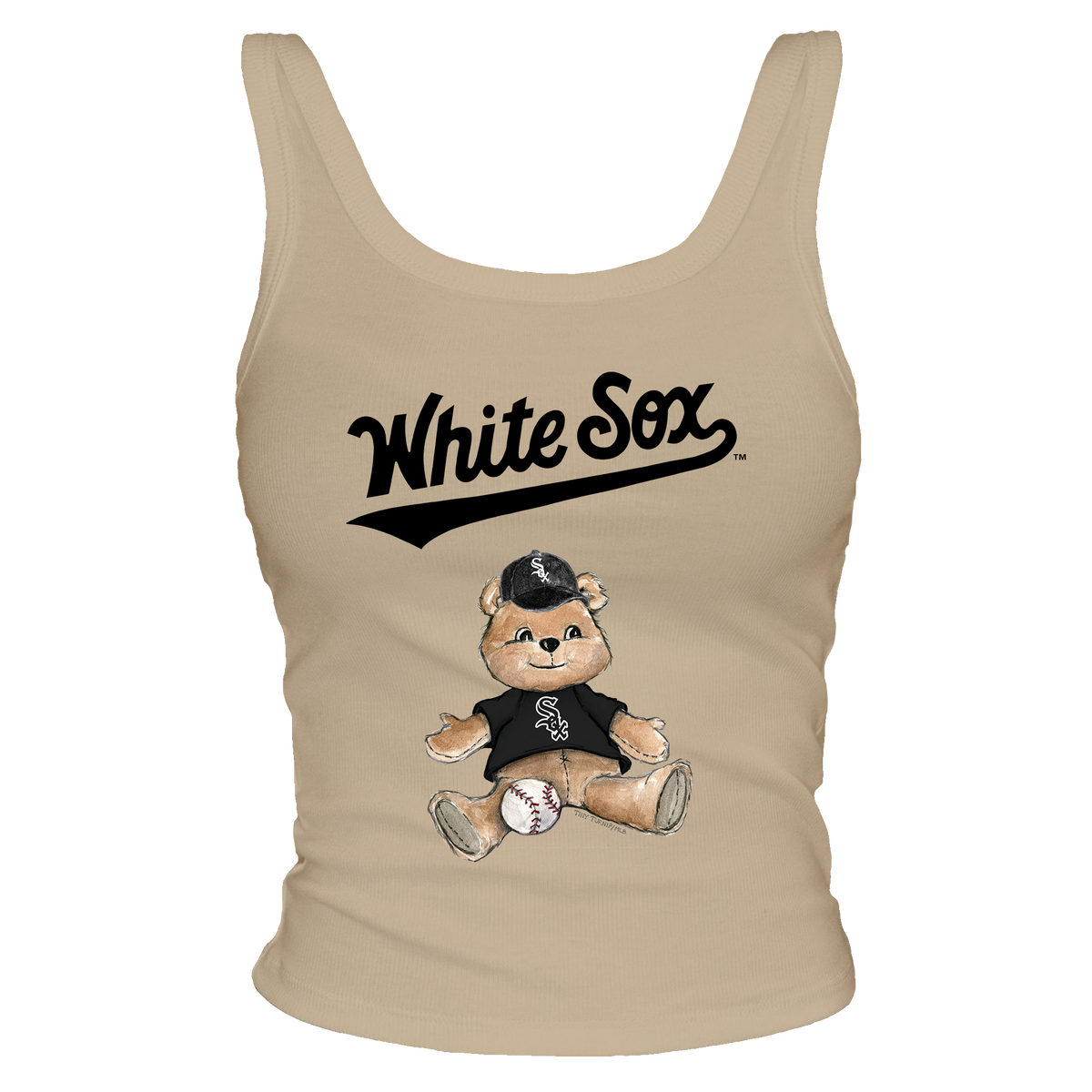 Chicago White Sox Teddy Ribbed Tank - Tiny Turnip