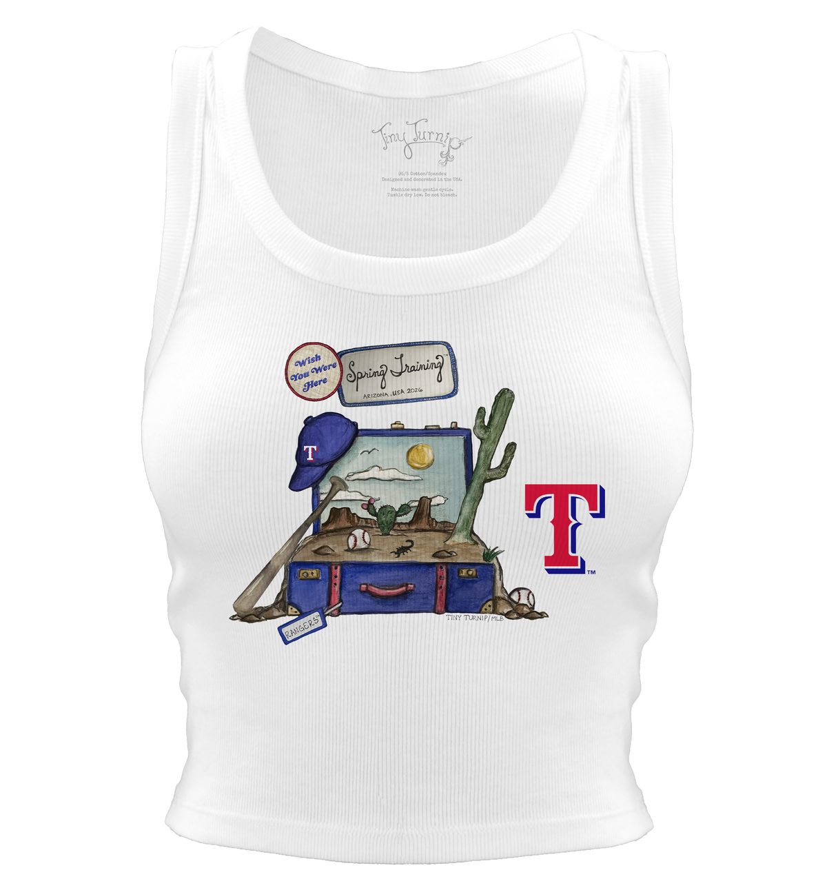 Texas Rangers Spring Training 2026 Crop Tank - Tiny Turnip
