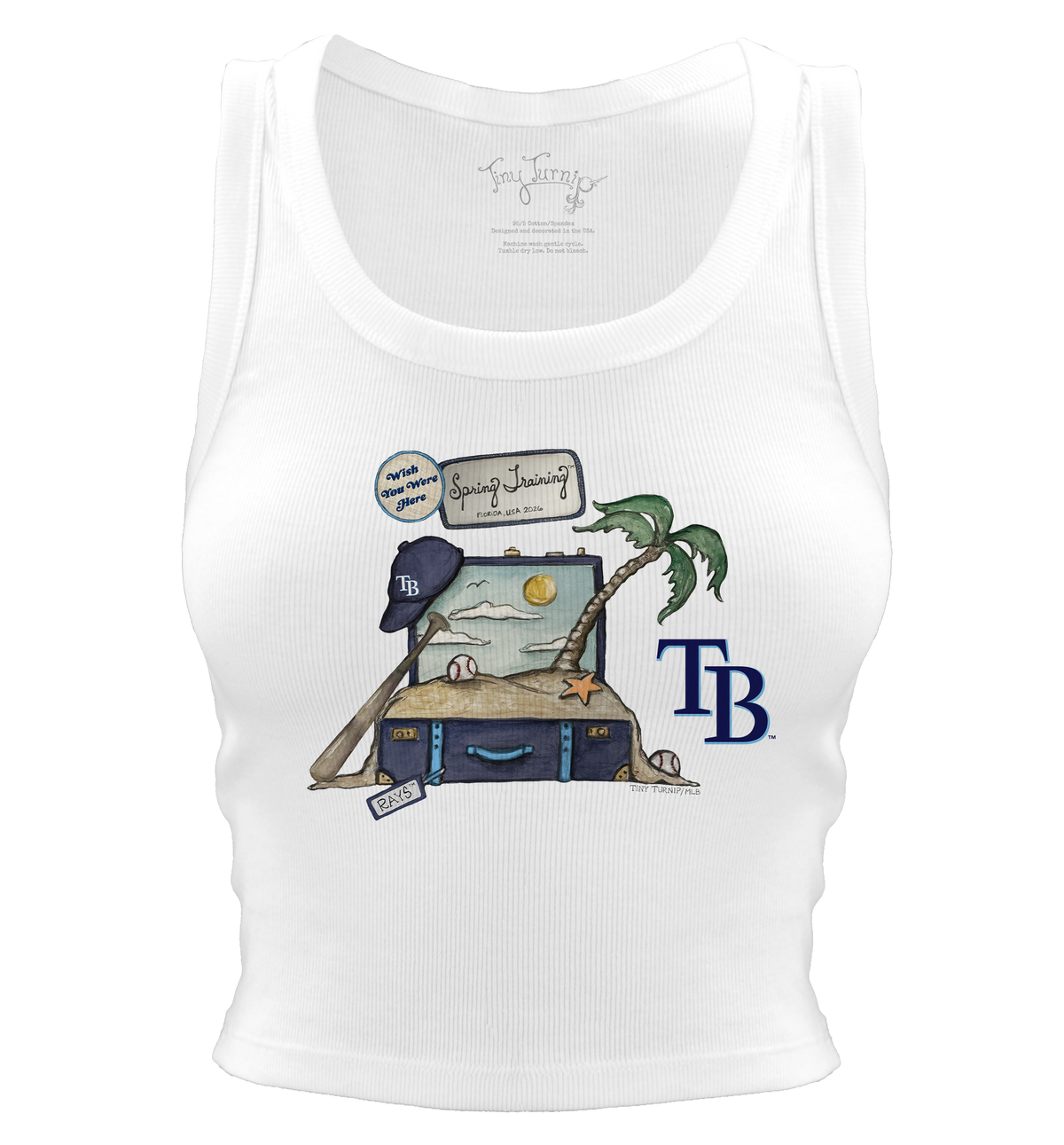 Tampa Bay Rays Spring Training 2026 Crop Tank - Tiny Turnip