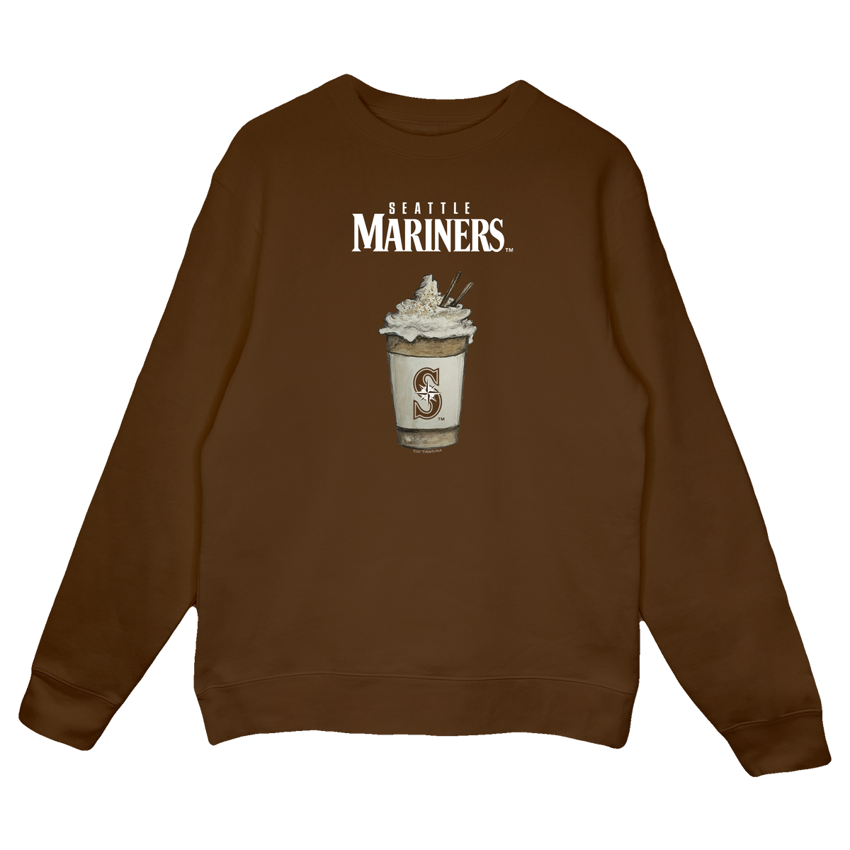 Seattle Mariners Latte Crewneck Sweatshirt