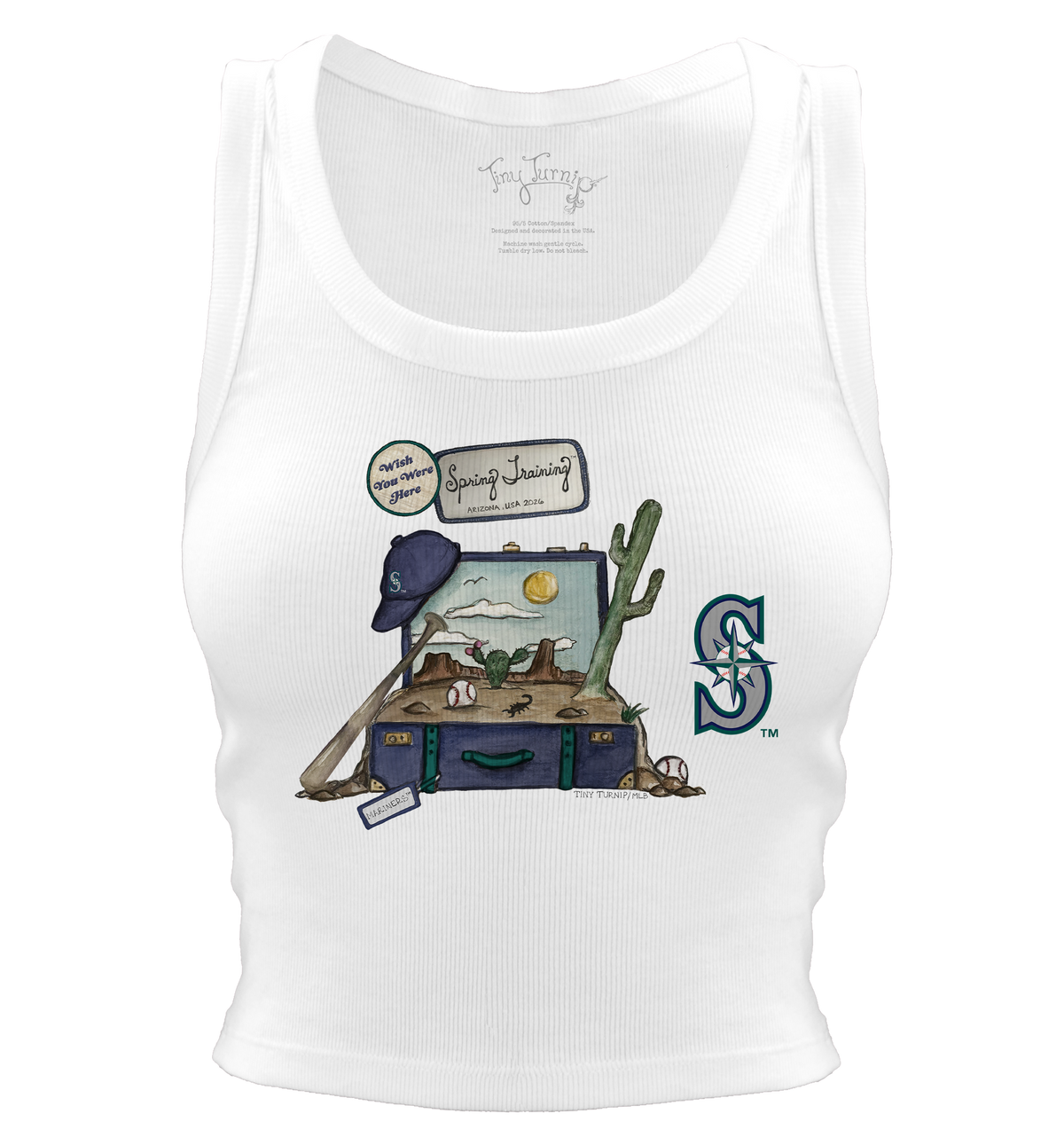 Seattle Mariners Spring Training 2026 Crop Tank - Tiny Turnip