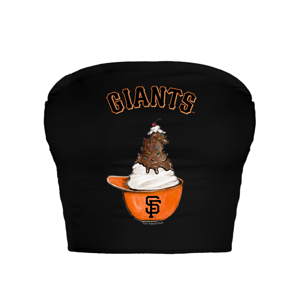 San Francisco Giants Sundae Helmet Crop Tube Top