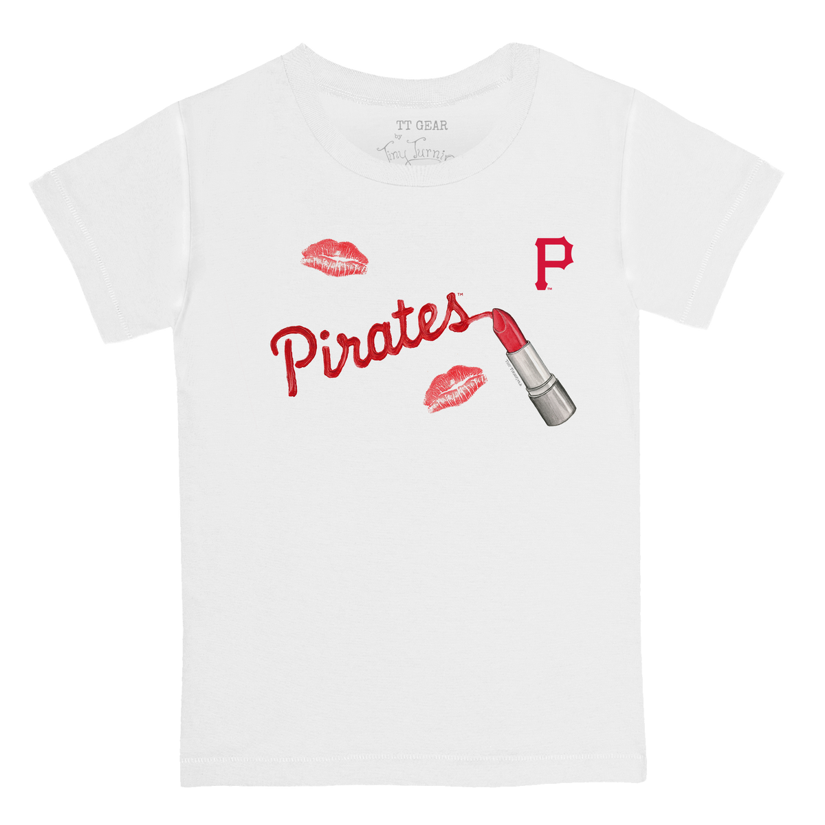 Pittsburgh Pirates Lipstick Kid's Tee Shirt - Tiny Turnip