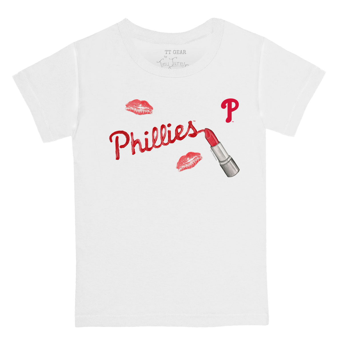 Philadelphia Phillies Lipstick Kid's Tee Shirt - Tiny Turnip