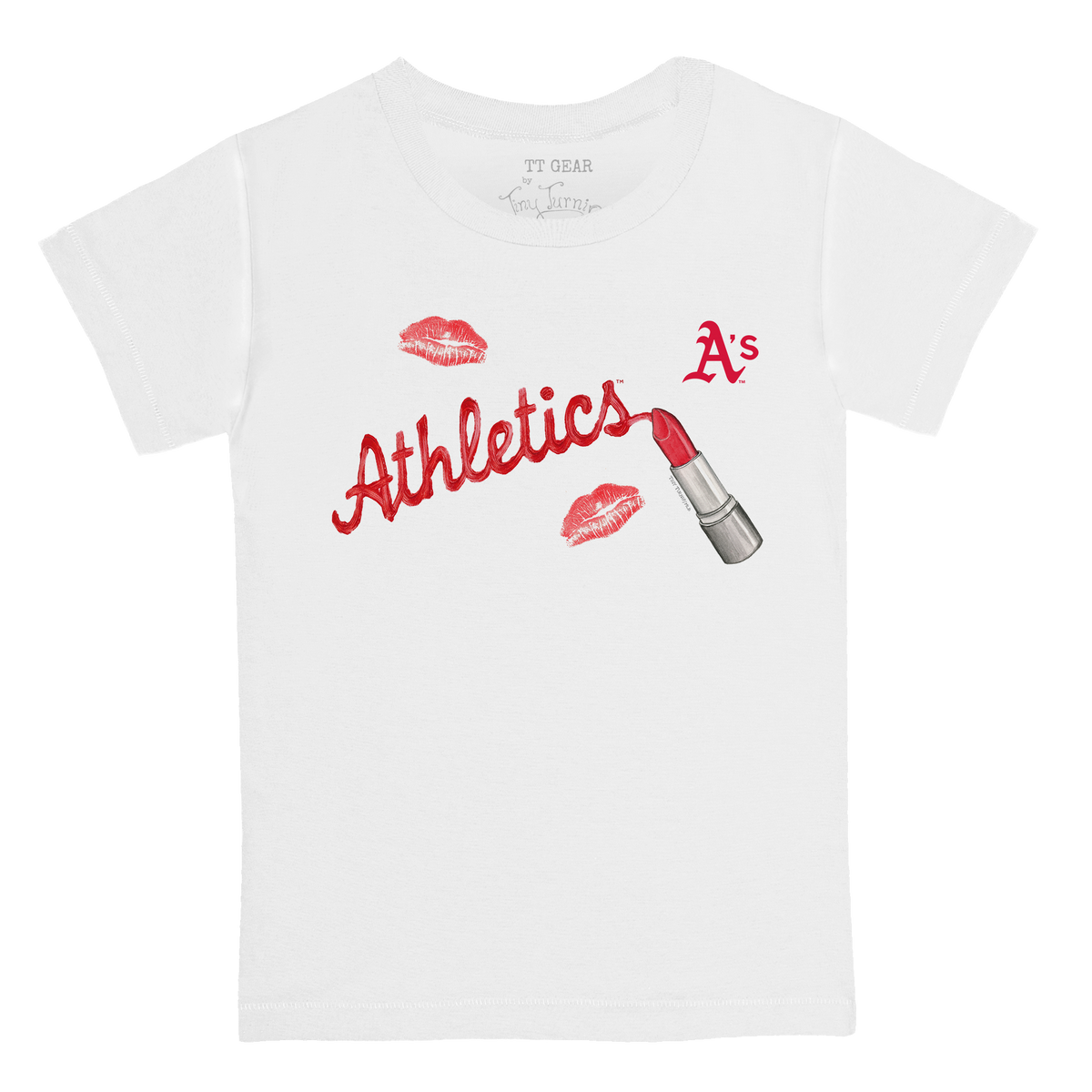 Oakland Athletics Lipstick Kid's Tee Shirt - Tiny Turnip