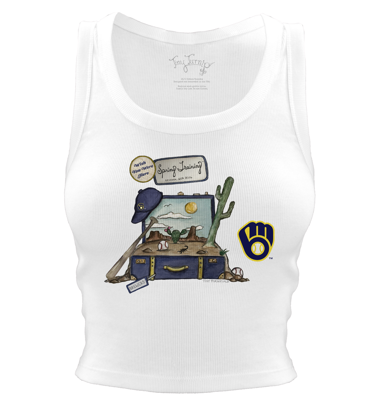 Milwaukee Brewers Spring Training 2026 Crop Tank - Tiny Turnip