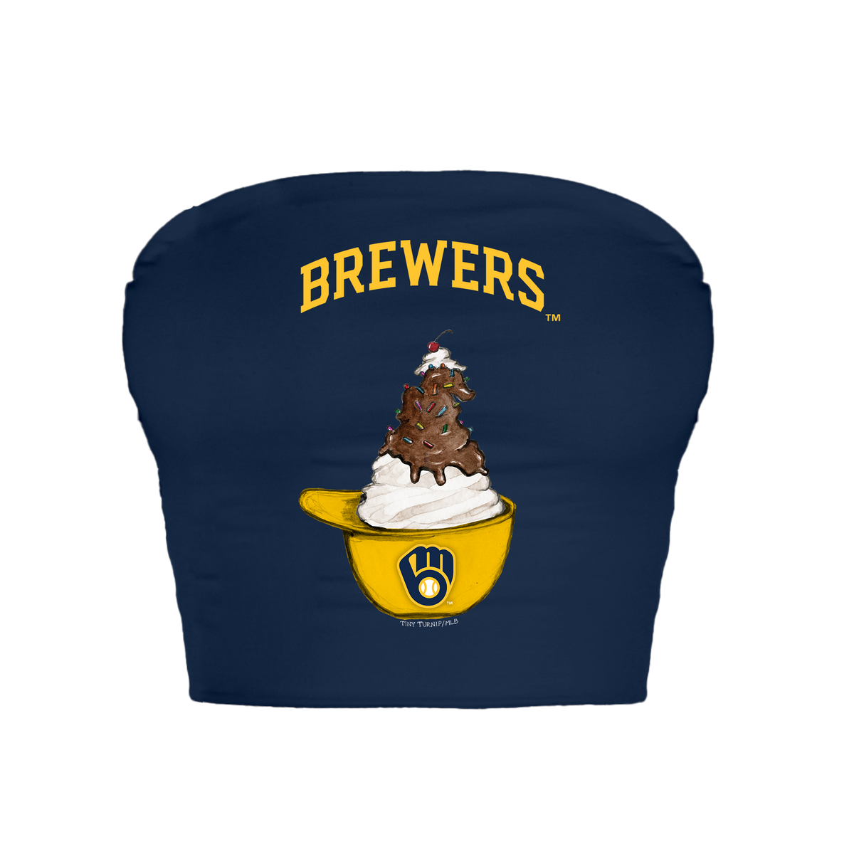 Milwaukee Brewers Sundae Helmet Crop Tube Top
