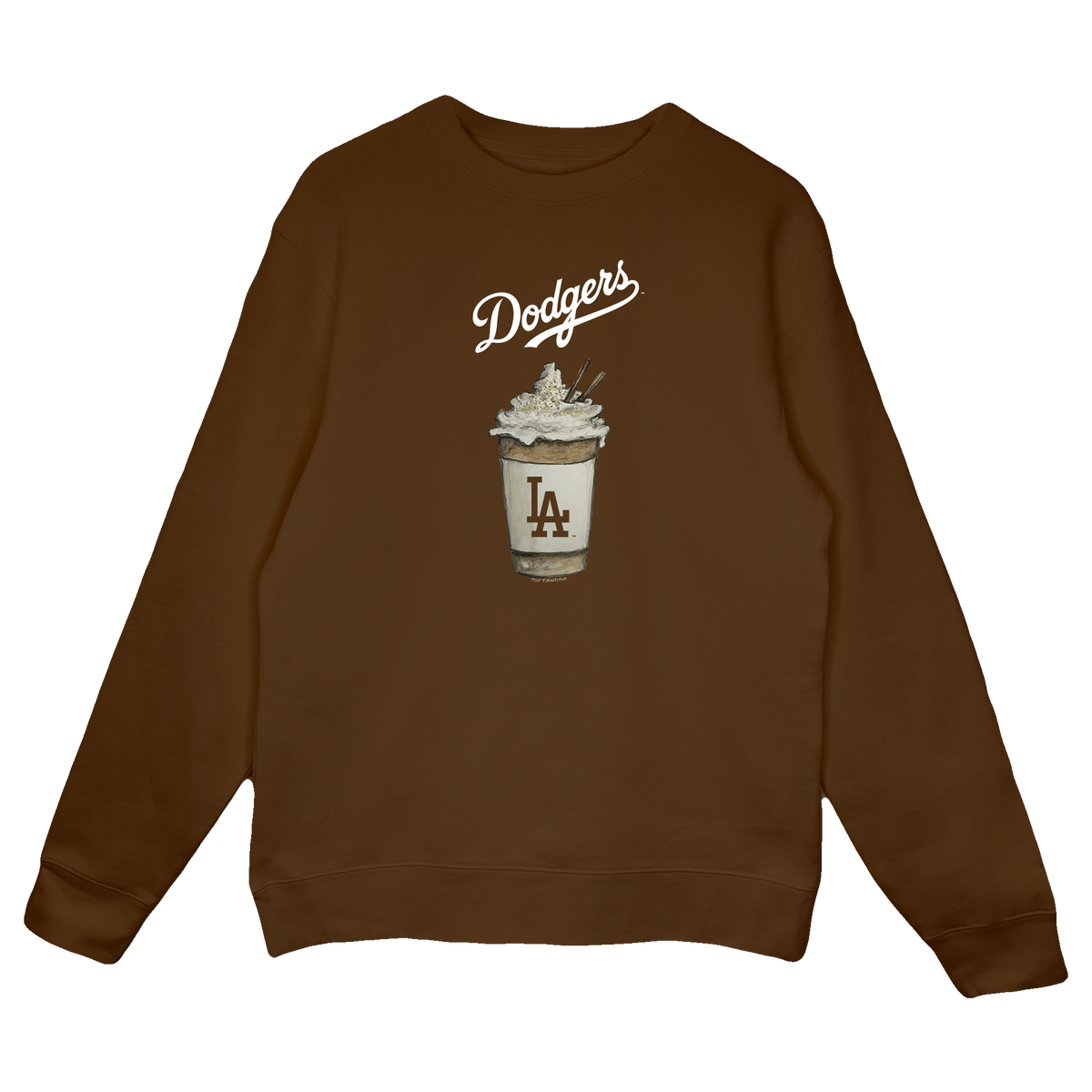 Los Angeles Dodgers Latte Crewneck Sweatshirt