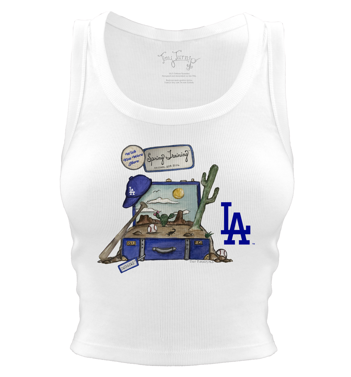 Los Angeles Dodgers Spring Training 2026 Crop Tank - Tiny Turnip