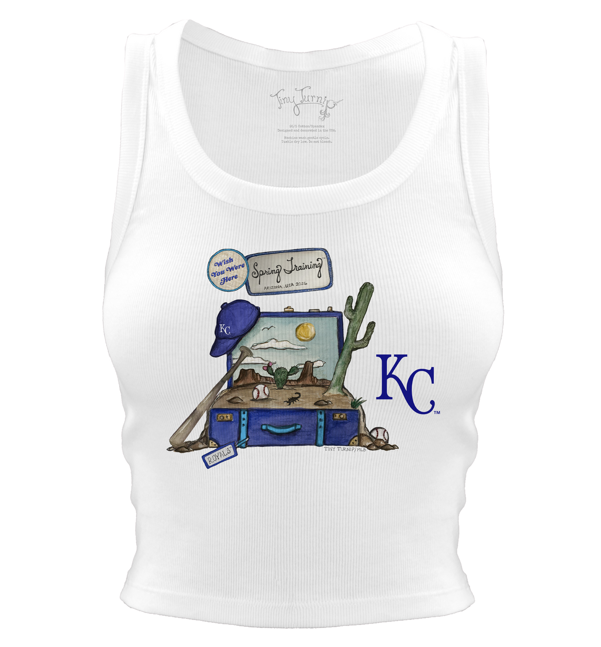 Kansas City Royals Spring Training 2026 Crop Tank - Tiny Turnip