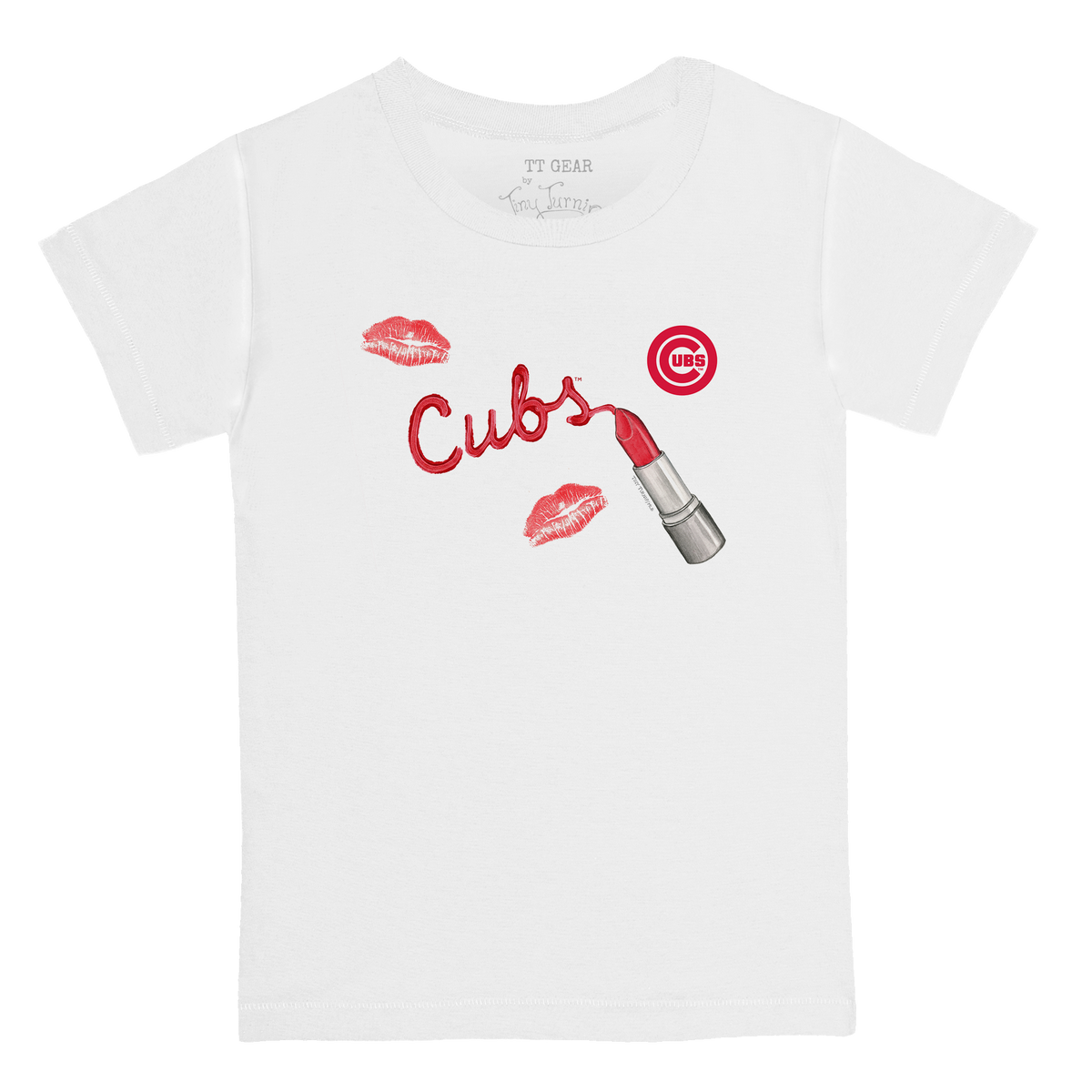 Chicago Cubs Lipstick Kid's Tee Shirt - Tiny Turnip