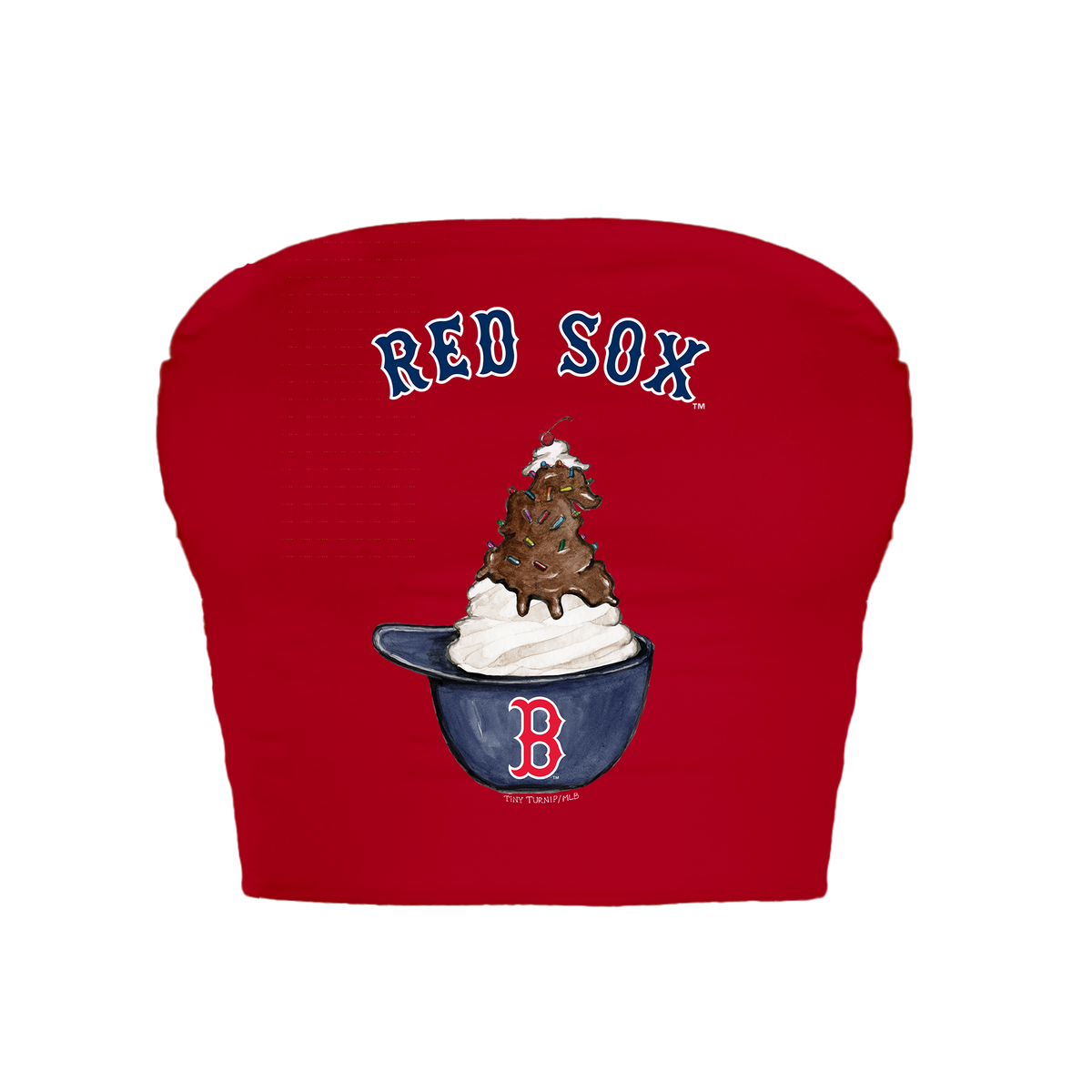 Boston Red Sox Sundae Helmet Crop Tube Top