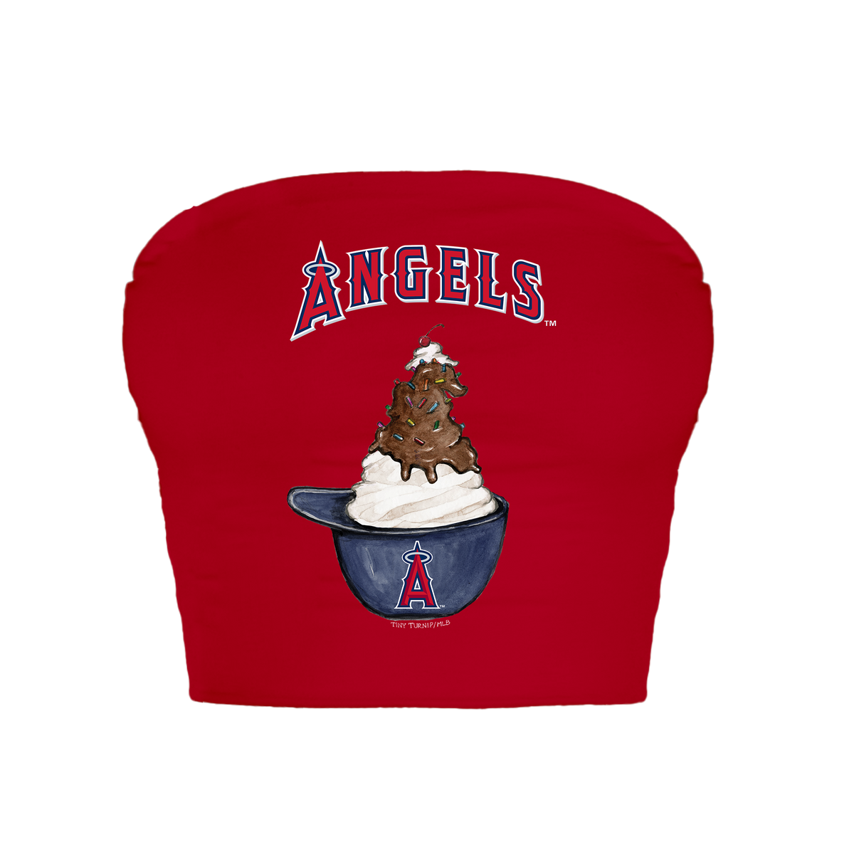 Los Angeles Angels Sundae Helmet Crop Tube Top