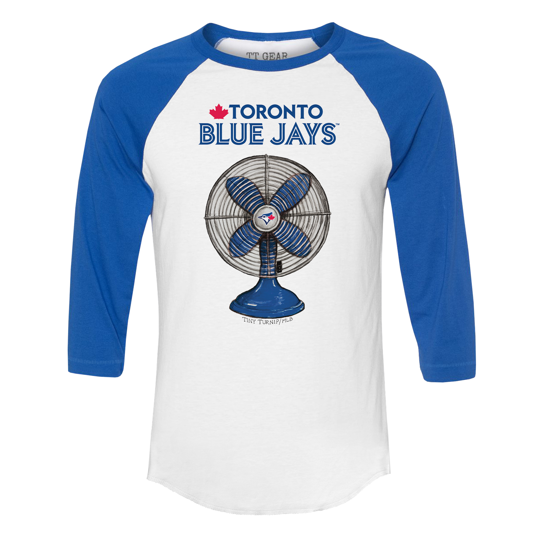 Toronto Blue Jays Fan 3/4 Royal Blue Sleeve Raglan