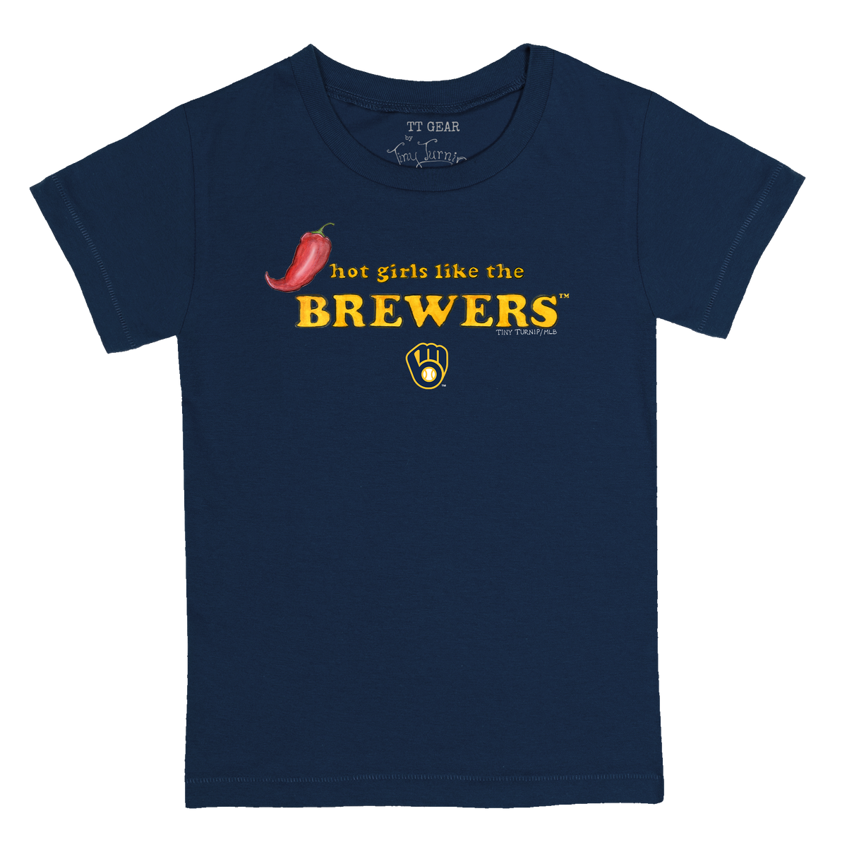 Milwaukee Brewers Hot Girls Women's Baby Tee Shirt