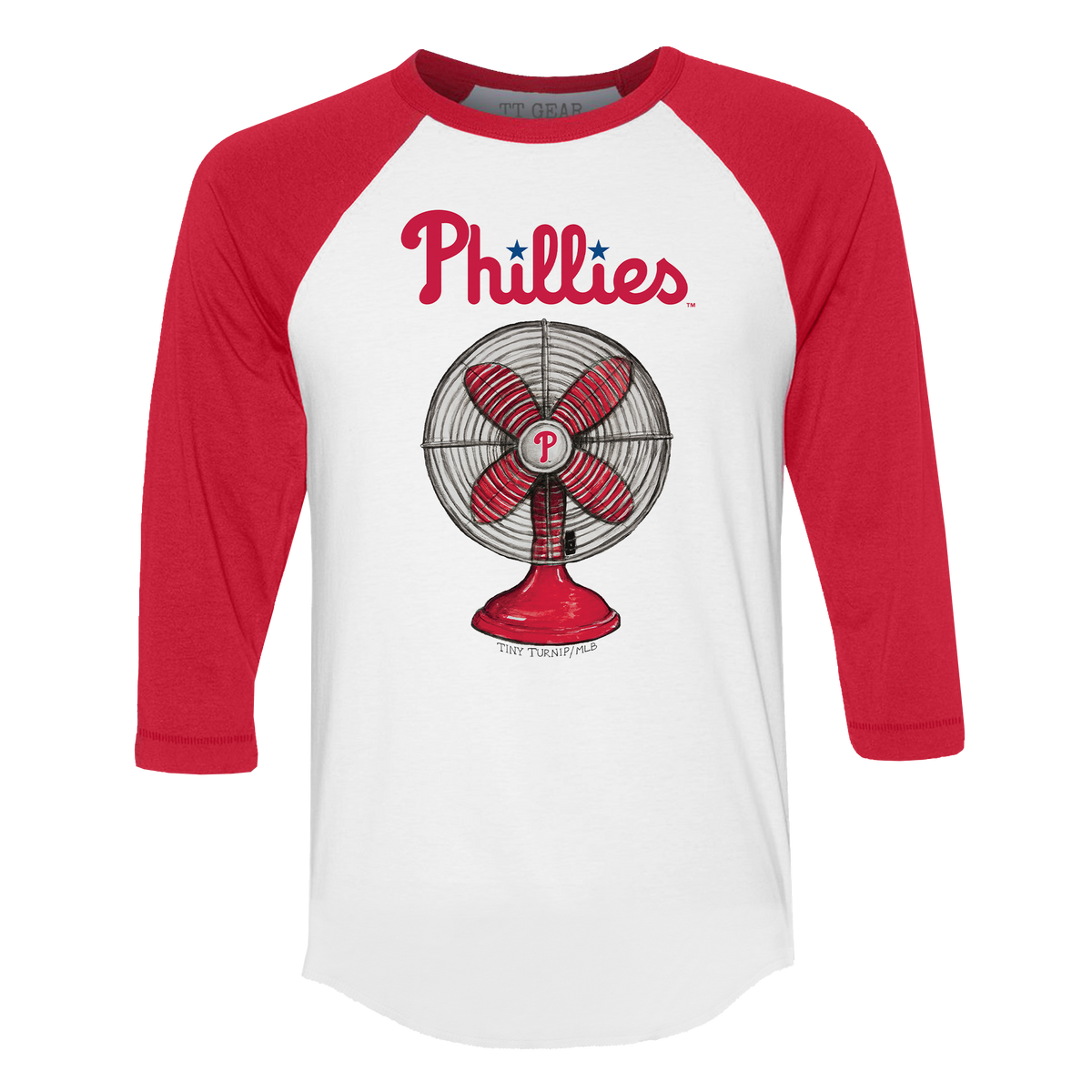 Philadelphia Phillies Fan 3/4 Red Sleeve Raglan