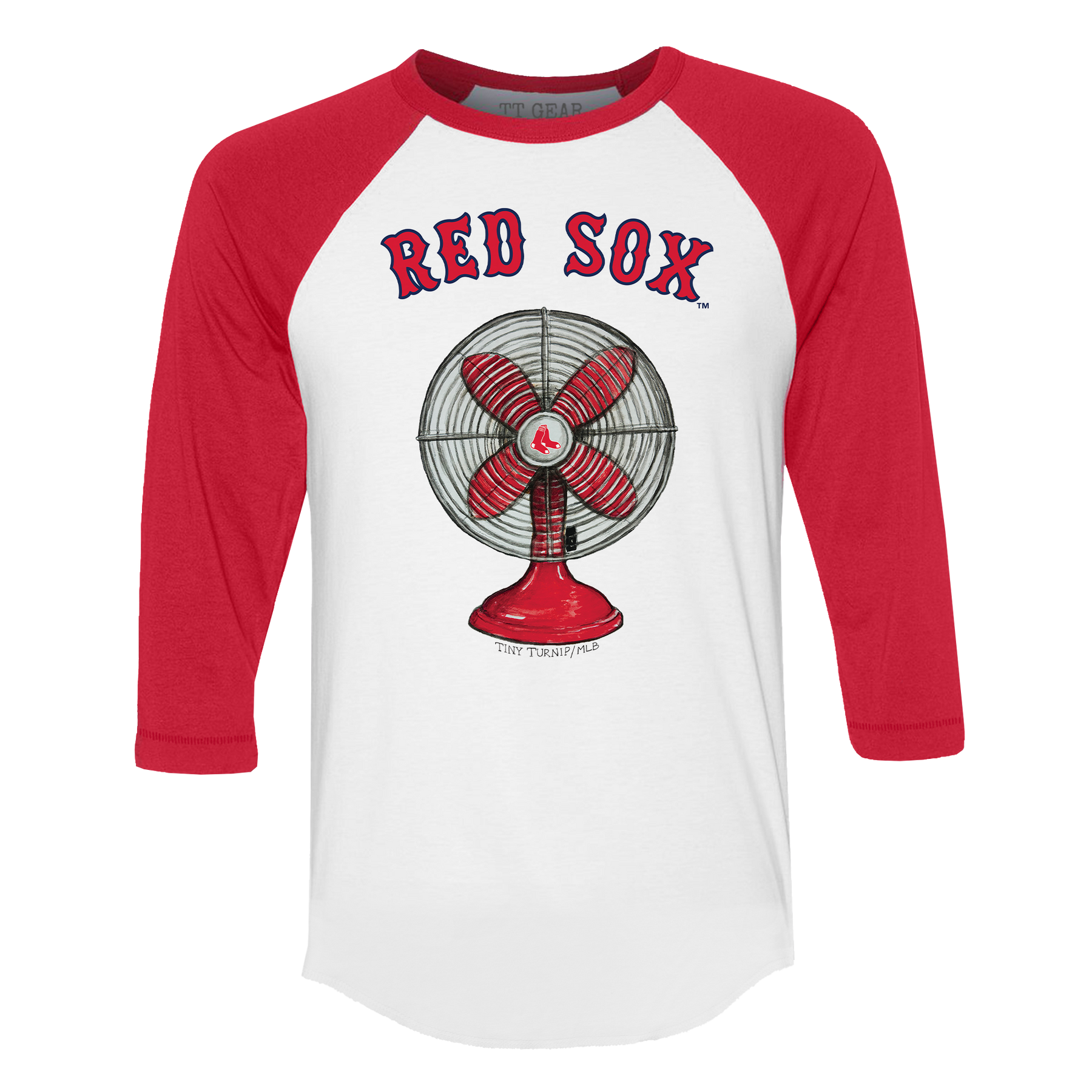 Boston Red Sox Fan 3/4 Red Sleeve Raglan