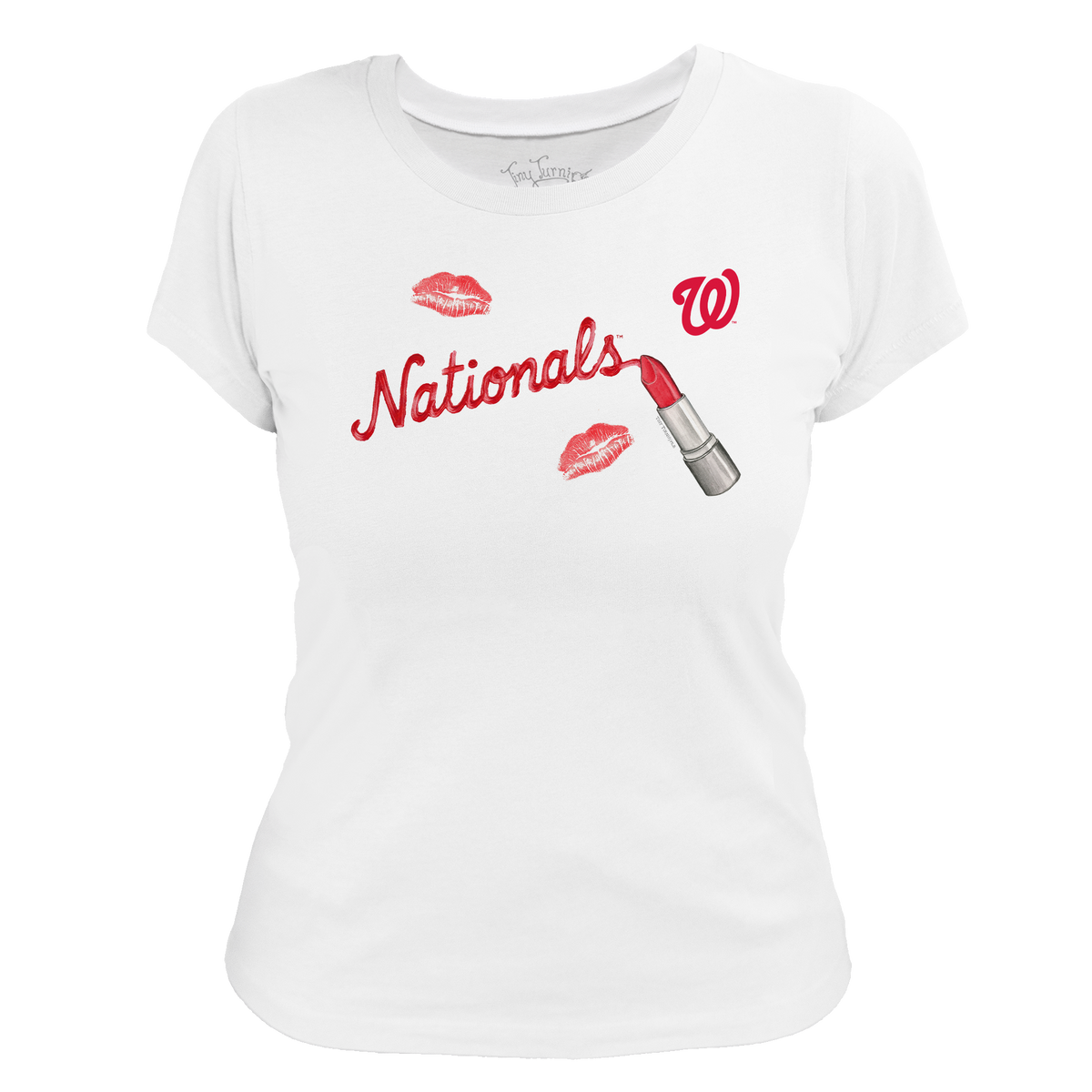 Washington Nationals Lipstick Women's Tee Shirt - Tiny Turnip