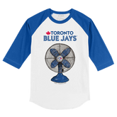 Toronto Blue Jays Fan 3/4 Royal Blue Sleeve Raglan