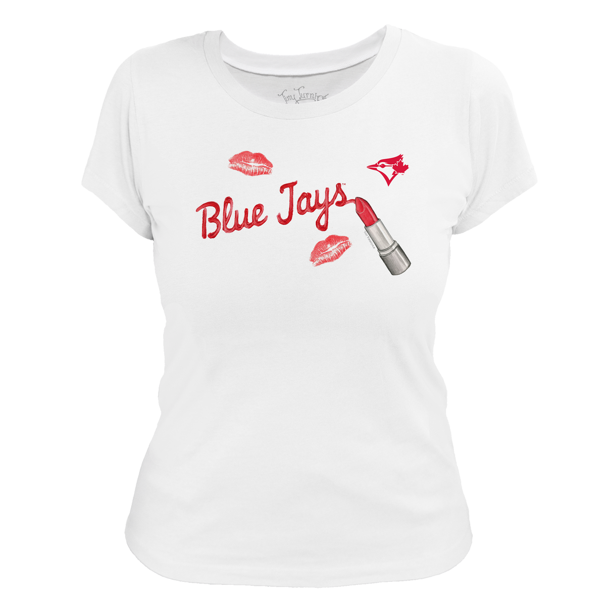 Toronto Blue Jays Lipstick Women's Tee Shirt - Tiny Turnip