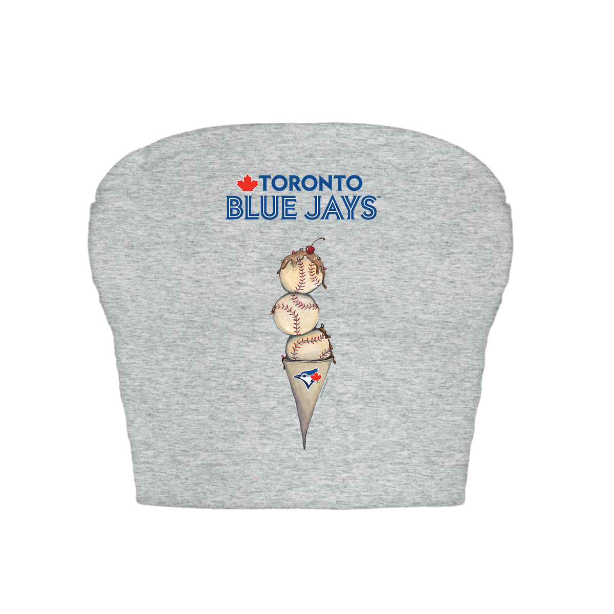 Toronto Blue Jays Triple Scoop Crop Tube Top