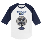 Tampa Bay Rays Fan 3/4 Navy Blue Sleeve Raglan