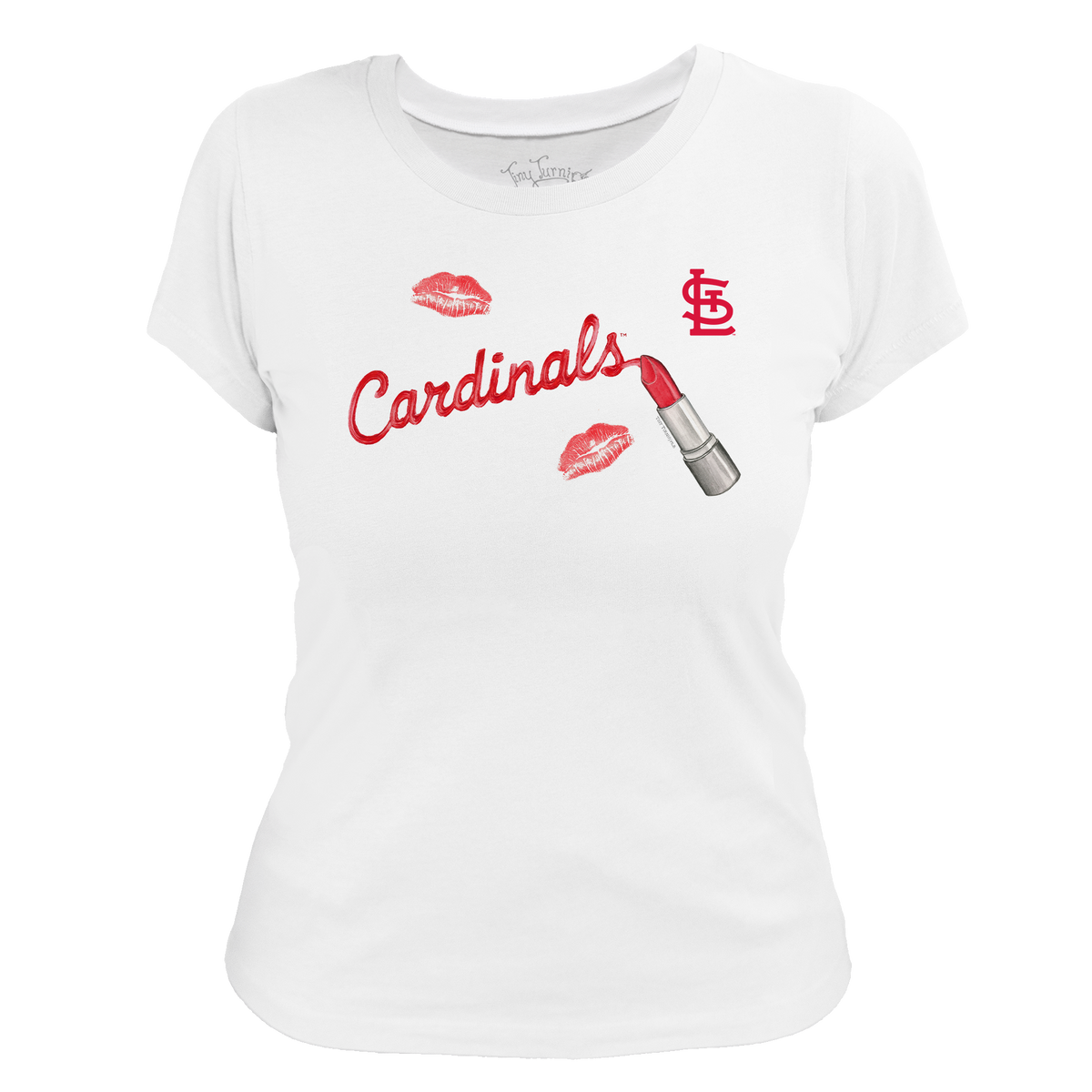 St. Louis Cardinals Lipstick Women's Tee Shirt - Tiny Turnip