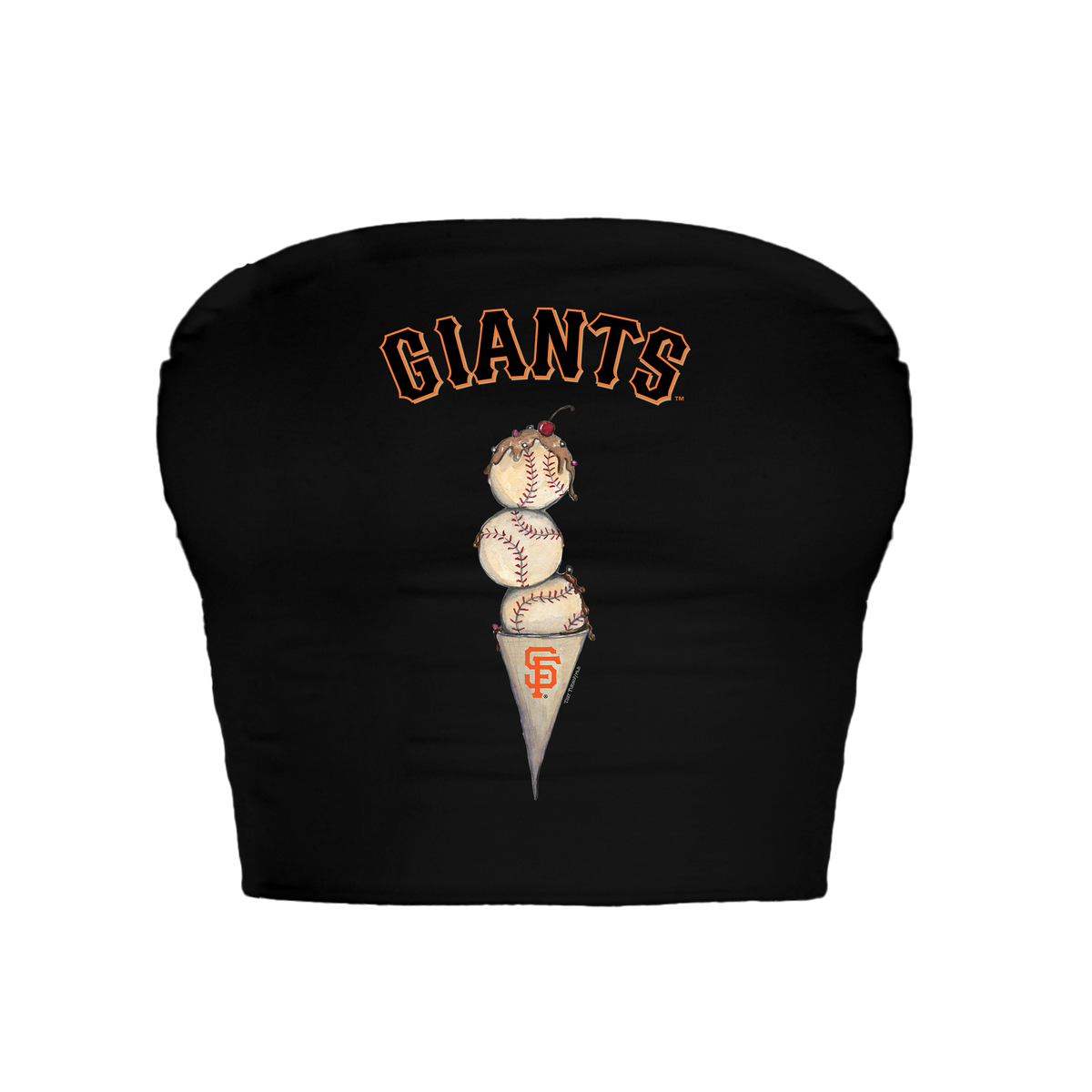 San Francisco Giants Triple Scoop Crop Tube Top