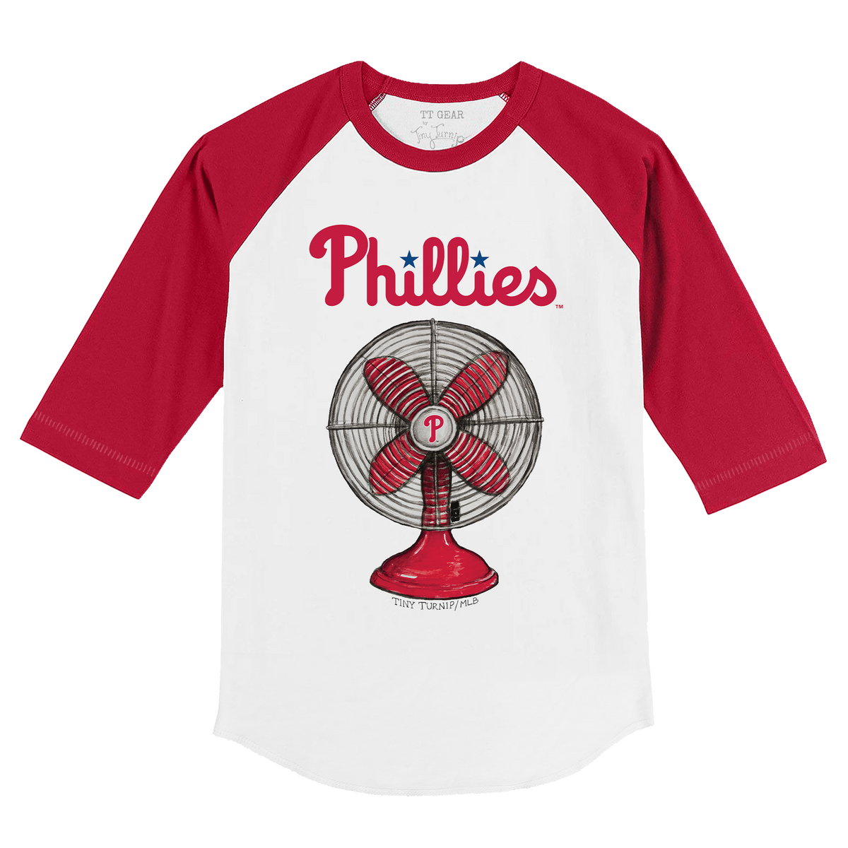 Philadelphia Phillies Fan 3/4 Red Sleeve Raglan