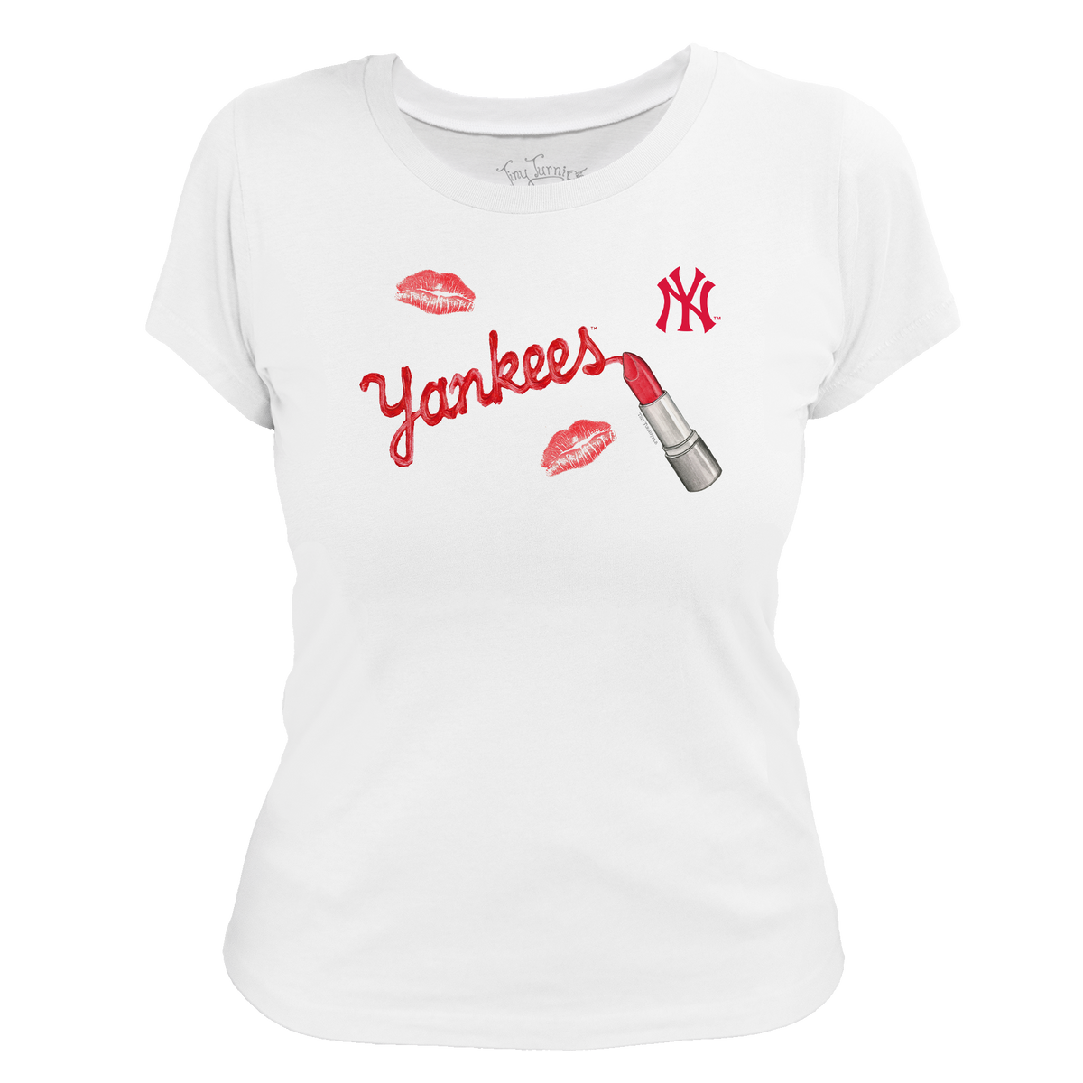 New York Yankees Lipstick Women's Tee Shirt - Tiny Turnip
