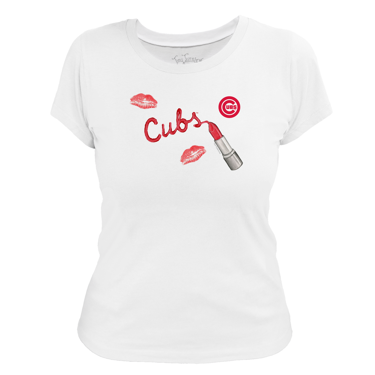 Chicago Cubs Lipstick Women's Tee Shirt - Tiny Turnip