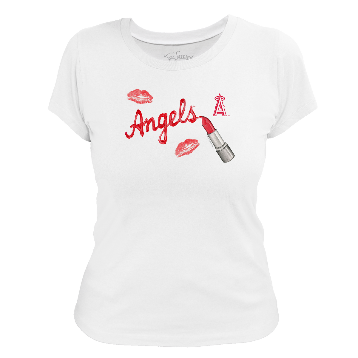 Los Angeles Angels Lipstick Women's Tee Shirt - Tiny Turnip